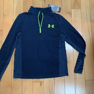 Boys blue zip up long sleeve